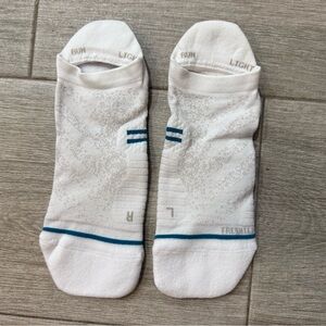 Stance Light Performance Tab White Socks Size L Large ( 9 - 13 ) New